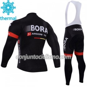 Conjunto Maillot + Culotte largo con tirantes Invierno Termico 2017 Bora-Hansgrohe N003